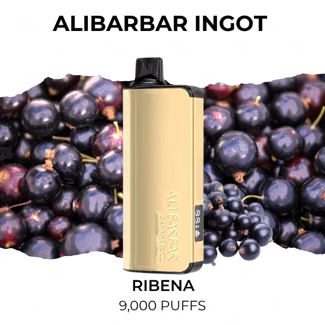 Alibarbar Ingot 9000 Ribena disposable vape, Ribena flavour, 9,000 puffs