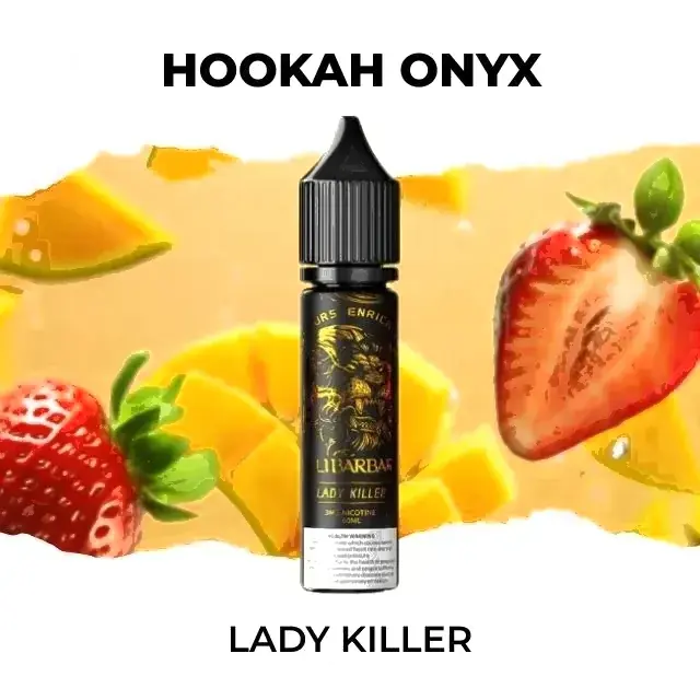 Alibarbar Hookah Onyx Lady Killer disposable vape, Lady Killer flavour